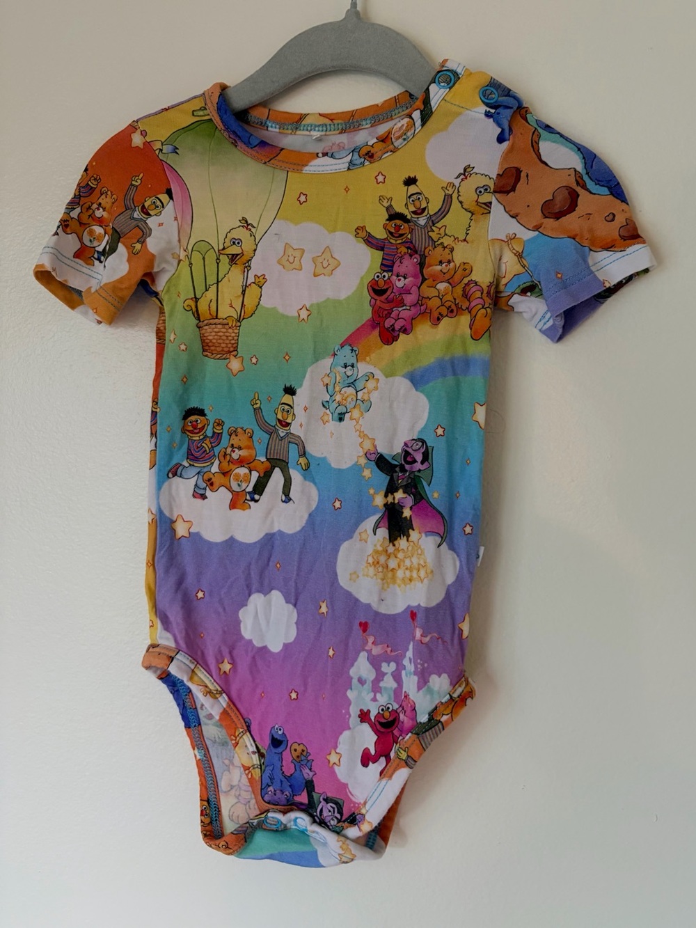 Posh Peanut Care Bears x Sesame Friends Short Sleeve Classic Bodysuit